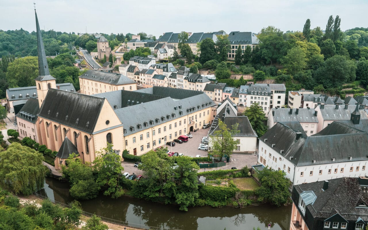 Luksemburg widok na stare miasto